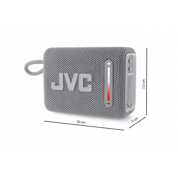 Boxa portabila JVC XS-E114B, radio FM, Bluetooth, IPX6, Litiu-ion 3,7 V / 2000 mAh, negru
