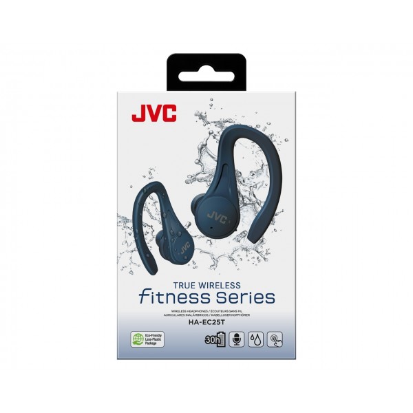 Casti JVC HA-EC25T-B-U, True Wireless, Bluetooth, In-Ear, Microfon, negru
