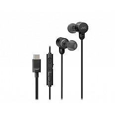 Casti JVC HA-FR29UC-B-U, Cu fir, In-Ear, Microfon, USB-C, Functie Mod Sunet, Husa, negru