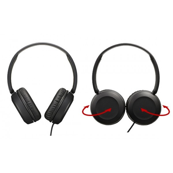 Casti JVC HA-S31M-A-EX, Cu Fir, On-Ear, microfon, albastru