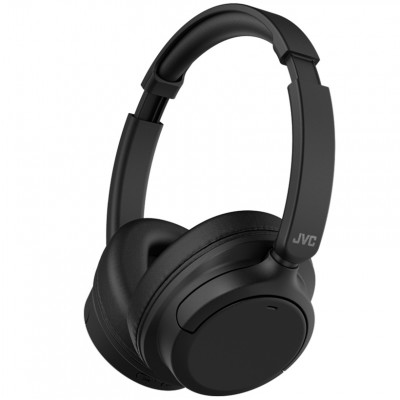 Casti premium Over the Ear JVC HA-S75N-B-U, Wireless, Bluetooth, Noise cancelling, Autonomie pana la 35 ore, Microfon, Negru