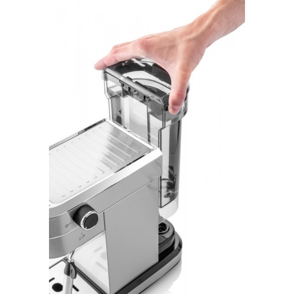 Espressor manual ETA Stretto 2180, 1350 W,0.75 L, dispozitiv spumare, 15 bar, otel inoxidabil