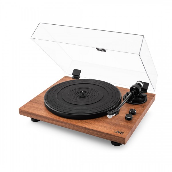 Pick-up Hi-Fi cu ac JVC AL-E534B, Bluetooth, 2 viteze (33 si 45 rpm), platan aluminiu, iesire RCA, negru