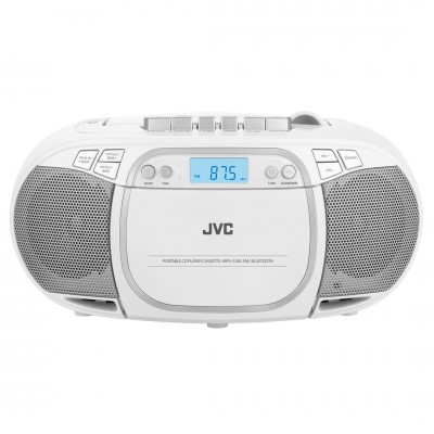 Radio cu casetofon si player CD JVC RC-E451B, 2 x 1.6 W RMS, FM, Bluetooth, USB, MP3, AUX IN, negru