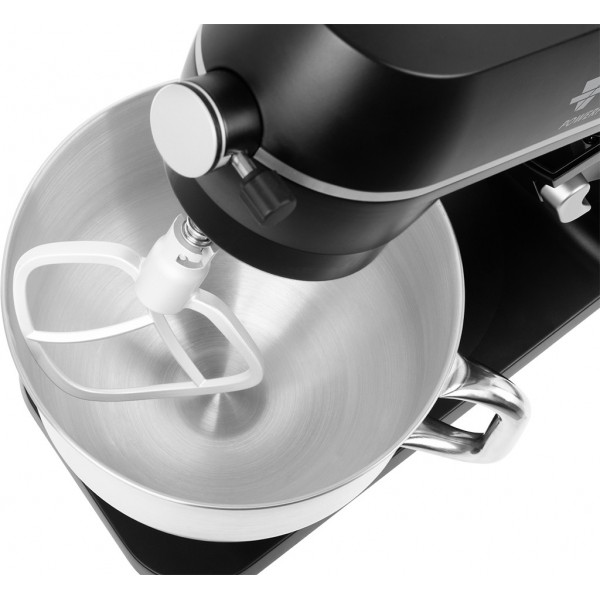 Robot de bucatarie ECG FORZA 6600 Metallo Nero, 1800 W, 6,5 litri, afisaj LED, sistem de amestecare planetar
