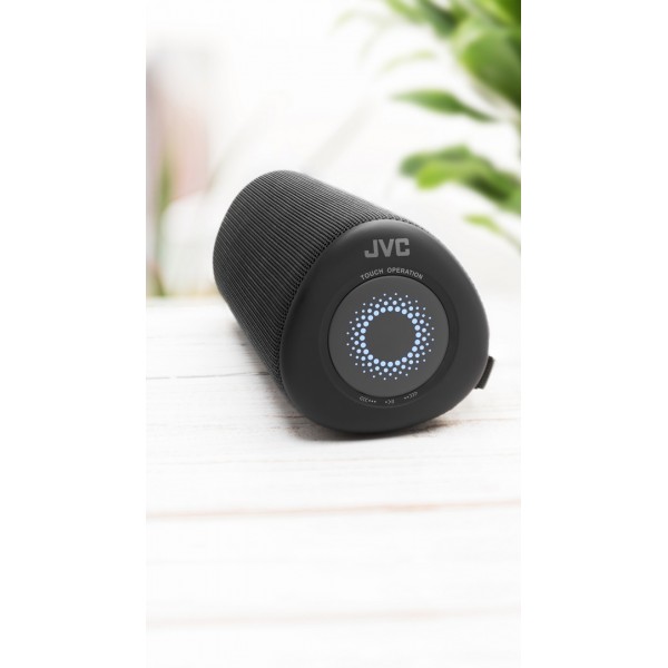 Radio cu ceas JVC RA-E111B, tuner digital FM/AM, alarma duala, Sleep, Snooze, negru