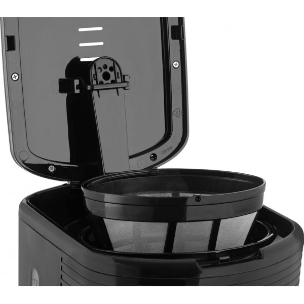 Cafetiera ECG KP 2150 Stripe, 980 W, 1.5 litri, preparare pana la 10 cesti de cafea odata, sistem drip-stop, negru Cafetiera ECG KP 2150 Stripe, 980 W, 1.5 litri, preparare pana la 10 cesti de cafea odata, sistem drip-stop, negru