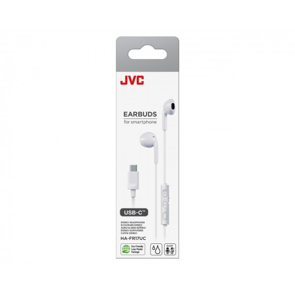 Casti JVC HA-FR17UC-B-U, Cu Fir, In-Ear, Microfon, USB-C, negru