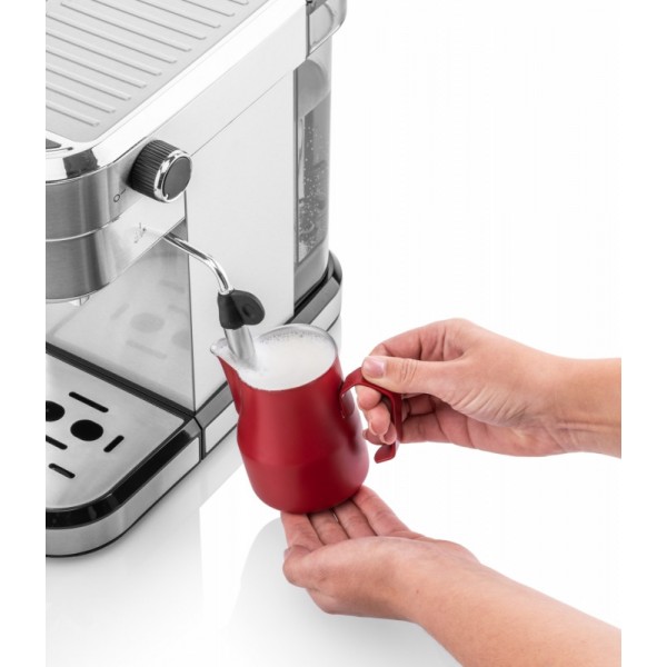 Espressor manual ETA Stretto 2180, 1350 W,0.75 L, dispozitiv spumare, 15 bar, otel inoxidabil