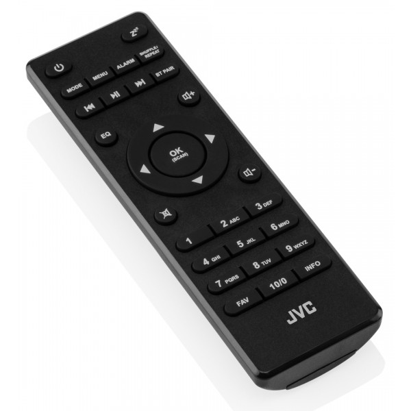 Radio cu CD JVC RD-E221B, 2 x 1.3 W RMS, FM/USB/MP3, AUX IN, iesire pentru casti, negru