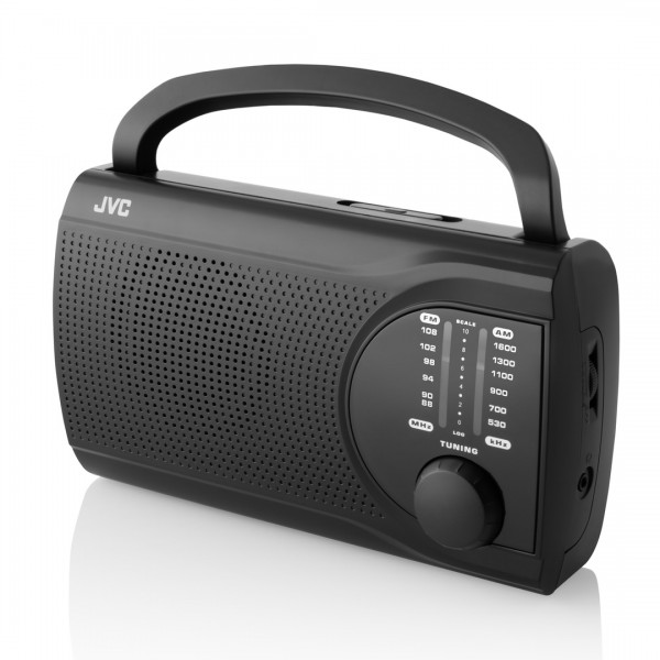 Radio portabil JVC RA-E311B, analog, mufa Jack 3.5 mm pentru casti, negru
