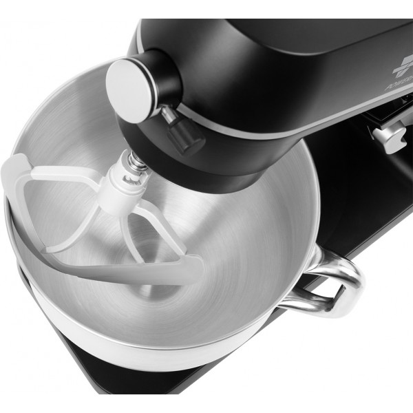 Robot de bucatarie ECG FORZA 6600 Metallo Nero, 1800 W, 6,5 litri, afisaj LED, sistem de amestecare planetar