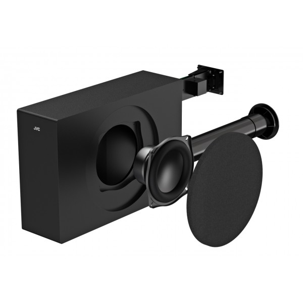 Boxa portabila JVC XS-E423G, 24 W, Bluetooth, IPX5, iluminare cu LED-uri, gri