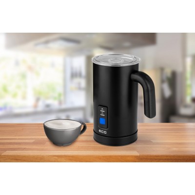 Aparat pentru spuma de lapte ECG NM 119, 240 ml, 500W, otel inoxidabil negru mat