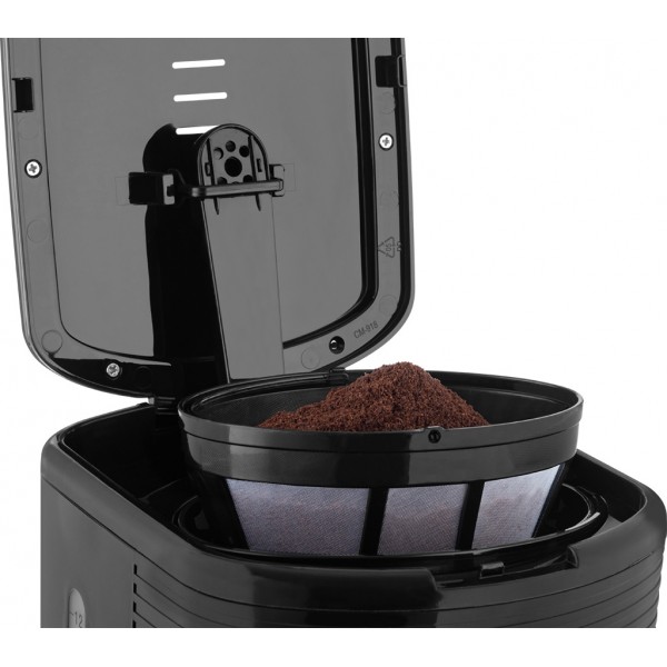 Cafetiera ECG KP 2150 Stripe, 980 W, 1.5 litri, preparare pana la 10 cesti de cafea odata, sistem drip-stop, negru Cafetiera ECG KP 2150 Stripe, 980 W, 1.5 litri, preparare pana la 10 cesti de cafea odata, sistem drip-stop, negru