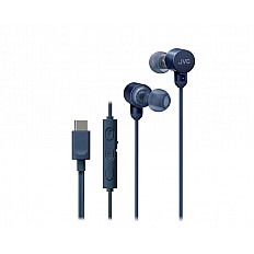 Casti JVC HA-FR29UC-A-U, Cu fir, In-Ear, Microfon, USB-C, Functie Mod Sunet, Husa, albastru