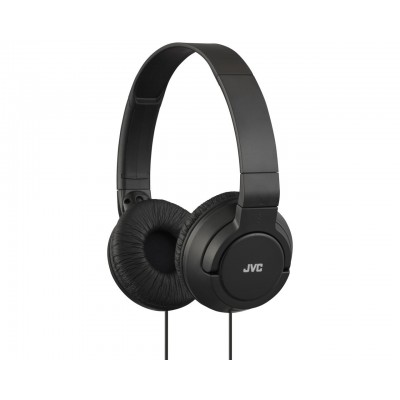 Casti Over the Ear JVC HA-S180B-E-F, Cu fir, Deep Bass, Mini-jack de 3.5 mm, Negru