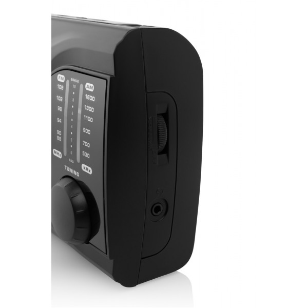 Radio portabil JVC RA-E311B, analog, mufa Jack 3.5 mm pentru casti, negru