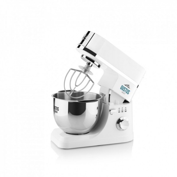 Robot de bucatarie ETA Gustus IV 4128 90000, 1200 W, 5.5 litri, 6 viteze, sistem de amestecare planetar, alb