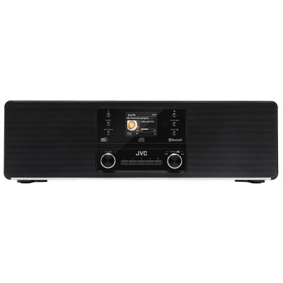 Radio cu CD JVC RD-E664B-DAB, 2x2.5W RMS, Bluetooth, USB, afisaj LCD, ceas, telecomanda, negru