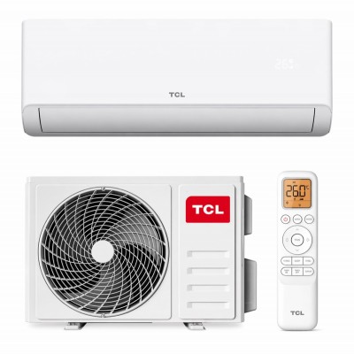 Aparat de aer conditionat TCL SaveIN 12000 BTU, A++, AI Energy Saving, Purificare avansata cu Ioni Bipolari, Jet de aer 4D, WiFi, Mod Hotel, cu kit de instalare (TAC-12CHSD/ZG11I)