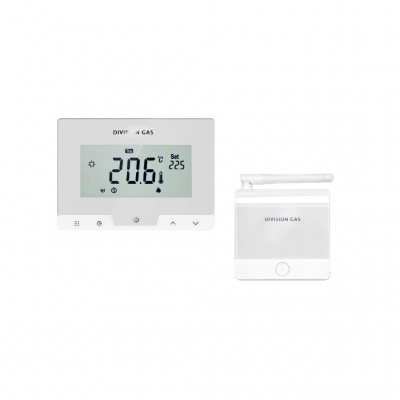 Termostat ambiental programabil, prin internet Division Gas DG19 WI-FI WHITE (3712390)