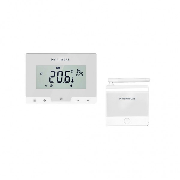 Termostat ambiental programabil, prin internet Division Gas DG19 WI-FI WHITE (3712390)