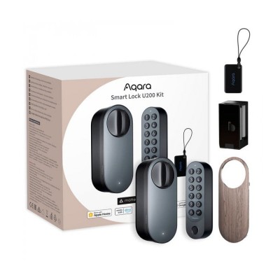 Aqara Smart Lock U200 Kit, Black (EL-D02D)