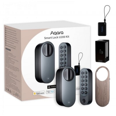 Aqara Smart Lock U200 Kit, Black (EL-D02D) Aqara Smart Lock U200 Kit, Black (EL-D02D)
