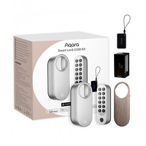Aqara Smart Lock U200 Kit, Silver (EL-D02DS)