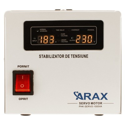 Stabilizator de tensiune cu servomotor PHK-1000VA precizie 3% (PHK-1000VA)