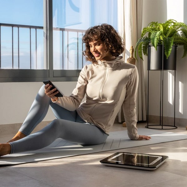 Cantar de baie digital Cecotec 4090 Surface Precision 9500 Smart Healthy, Ecran LCD, Maxim 180 kg, TenBIA, Four Precision, BabyWeight, Negru (04090)