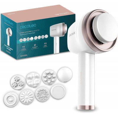 Aparat de masaj profesional corporal anticelulitic Cecotec SkinCare Push, 8 capete de masaj, 5 moduri, 6 niveluri de intensitate (04449)