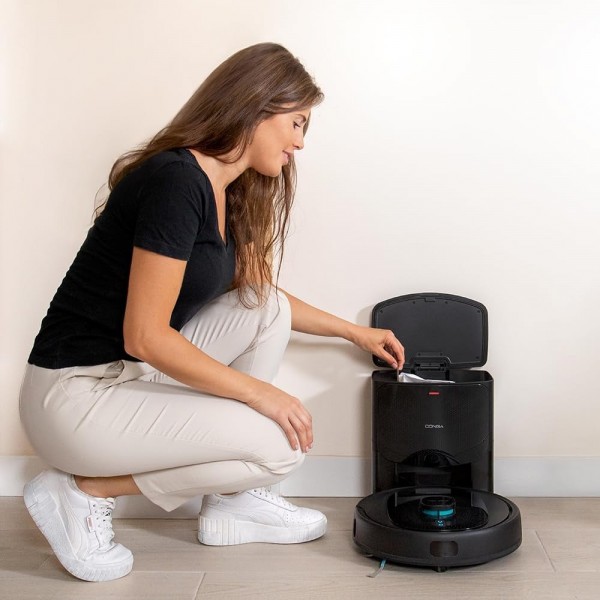 Robot de aspirare Cecotec Conga 8290 Immortal Ultra Power Home X-Treme, 7000 Pa, iTech Laser Eye, baza autocuratare, autonomie 280 minute, aspirator si mop (08612)