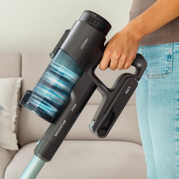 Aspirator vertical 3 in 1 Rockstar 1500 Ray Pure, Putere 215W, 25.2V Li-Ion, 12kPa, Autonomie 45min, Rezervor 500ml (8422)
