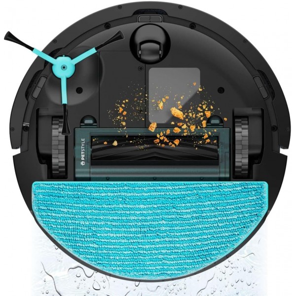 Robot de aspirare Conga 8490 Ultimate Ultra, 4 in 1, 7000 Pa, Laser, Autonomie 170 minute, 2 perii centrale, Functie mop, baza autocuratare (A01_EU01 _100082)