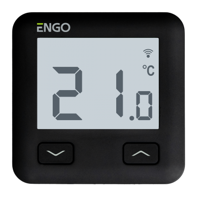Termostat de camera ENGO E10, wifi și bluetooth, negru, incastrabil, 230V (ENGE10B230WIFI)