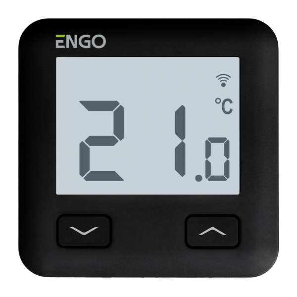 Termostat de camera ENGO E10, wifi și bluetooth, negru, incastrabil, 230V (ENGE10B230WIFI)