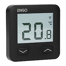 Termostat de camera ENGO E10, wifi și bluetooth, negru, incastrabil, 230V (ENGE10B230WIFI)