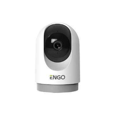 Cameră IP de supraveghere Engo Smart 360° interior - WiFi - 4MP - IR - 1440p - alb (ENGECAM)