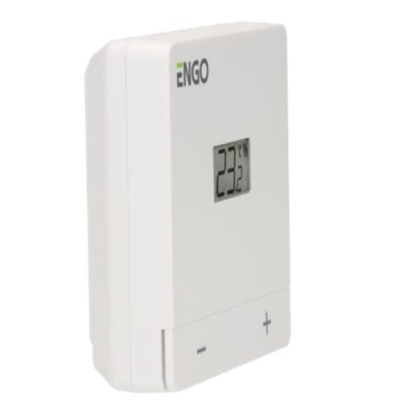 Termostat de camera ENGO EASY cu fir, alb, baterie (ENGEASYBATW)
