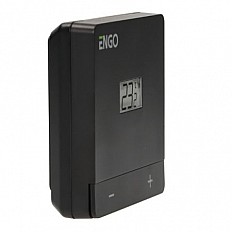 Termostat de camera ENGO EASY cu fir, negru, 230V (ENGEASY-230B)