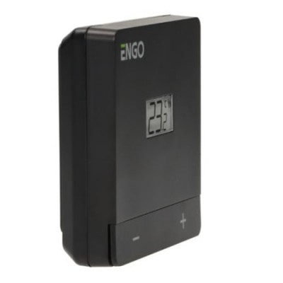Termostat de camera ENGO EASY cu fir, negru, 230V (ENGEASY-230B)