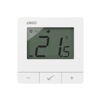 Termostat de cameră smart ENGO E20i WiFi, Tuya - alb (ENGE20I-W)