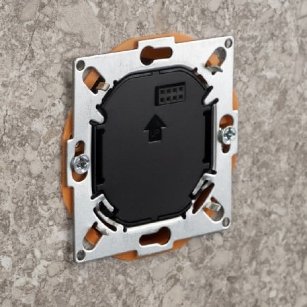 Termostat de cameră smart ENGO E55 WiFi, Tuya, încastrabil, 230v - negru (ENGE55-B)