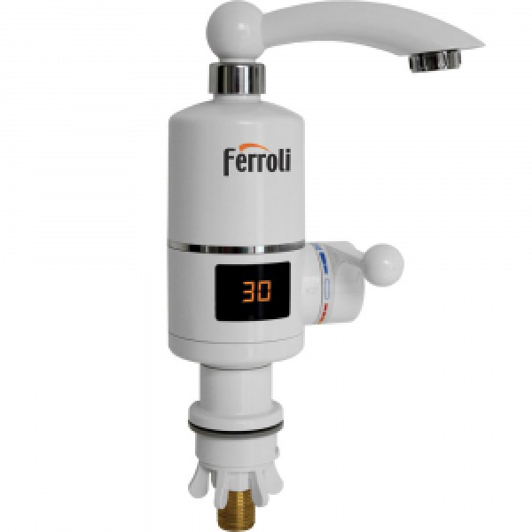 Instant electric de apa Ferroli Argo, 3 kW, tip robinet, digital, pentru lavoar (IEWH01)