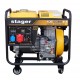 Generator open-frame Stager YDE6500E3, 5.5kW, trifazat, diesel, pornire la cheie (1158006500E3)