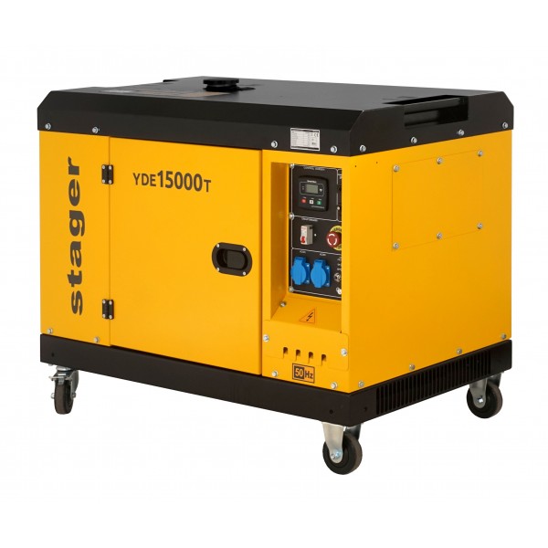 Generator insonorizat Stager YDE15000T 12 KVA, monofazat, 3000 r/min (11580015000T)