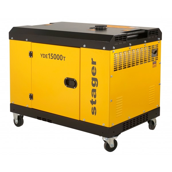 Generator insonorizat Stager YDE15000T 12 KVA, monofazat, 3000 r/min (11580015000T)