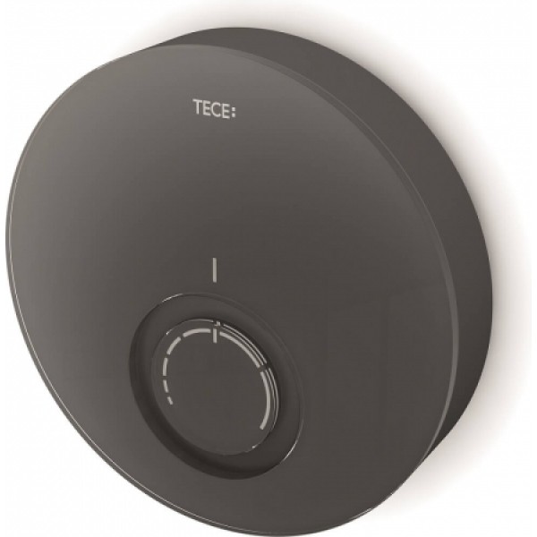 TECE Capac termostat design DT TECEfloor, sticla neagra, carcasa neagra (77400015)